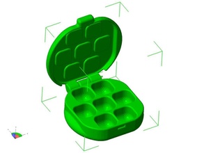 travel pill box pinshape 3d-design 3d print model - Mito3D