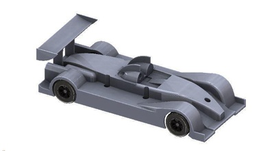 open rc prototype challenge body pinshape racecar car open-r-c-accessory-design-contest open-rc 3d print model - Mito3D