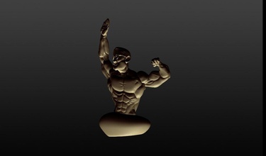 muscle boy pinshape 3d-design 3d print model - Mito3D