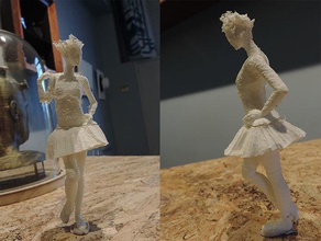 langer Hals Tänzerin pinshape Skulptur Mädchen Tänzer 3d print model - Mito3D