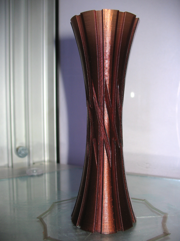 stylish vase pinshape delta printer merioz3d easy print 3D print model - Mito3D