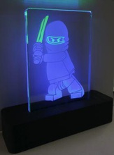 illuminated ninjago pinshape design-for-electronics-contest illuminated-plate cool-light-plate 3d print model - Mito3D