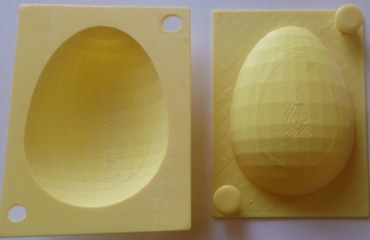 moule pour uf ques pinshape Schimmel easter egg chocolat Schokolade oeuf 3d print model - Mito3D