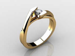 ring pinshape rings jewelry 3d print model - Mito3D