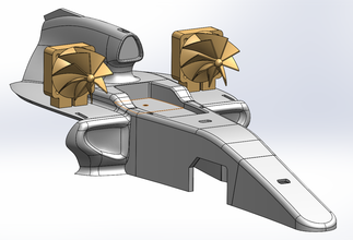 turbine vent lumière voiture pinshape rc course bricolage solidworks ouvrez accessoires design concours 3d print model - Mito3D