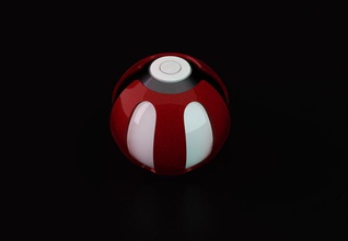 poke ball pinshape poke-ball 3d print model - Mito3D