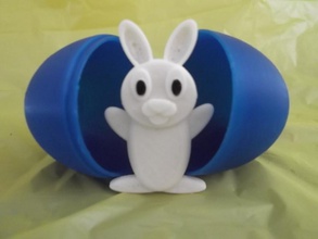lapin pâques oeuf pinshape l'oeuf easter egg 3d print model - Mito3D