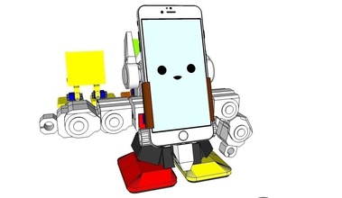 mobbob v2 remix yükseltme akıllı telefon kumandalı robot pinshape pro kule kontrollü dur sg90 Robotik kontrol uzak rapiro pil iyon lityum insanımsı hc 10 05 şarj cihazı bluetooth ble ayaklı nano arduino android servo 9g 18650 3d tasarım 3d print model - Mito3D