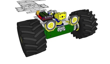 capbot - diy web controlled camera robot pinshape web-base-and-smart-control control-robot marlin grbl raspberry-pi rover 3d-design 3d print model - Mito3D