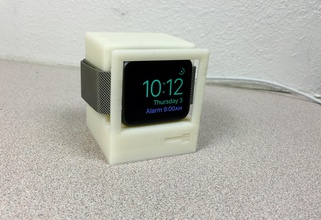 classic stand pinshape classic-apple-mac retro watch charging dock apple-watch apple 3d print model - Mito3D