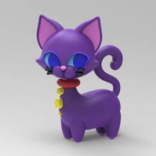 kitty pinshape cat bambola 3dsmax zbrush 3d print model - Mito3D