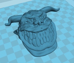 grinning devil pinshape 3d-design 3d print model - Mito3D
