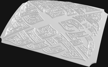 celtic klip pinshape toka 3d tasarım 3d print model - Mito3D