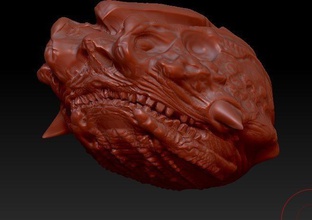 monsterhead pinshape 3d-design 3d print model - Mito3D