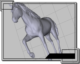 horse pinshape daz3d zbrush 3dmax 3d print model - Mito3D