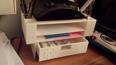 rammstein desk organizer pinshape 3d-design desk-organizer 3d print model - Mito3D