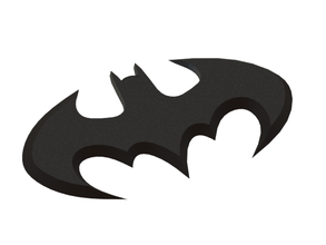 batman superman logoları pinshape yarışma tasarım v logo logo3d logosu Süpermen 3d print model - Mito3D