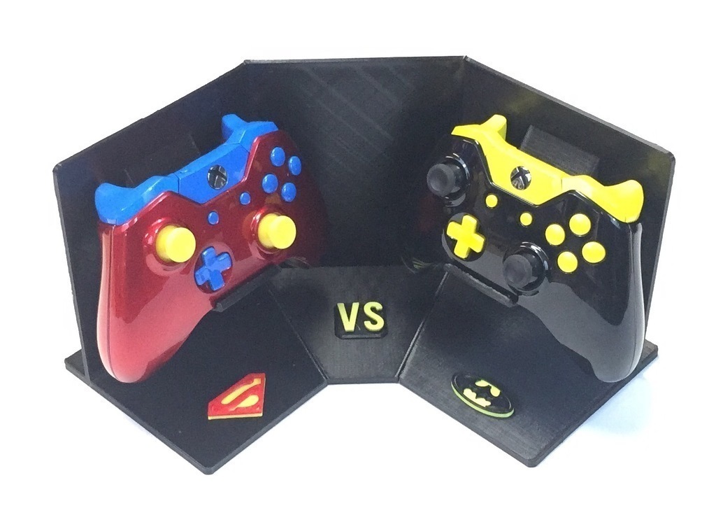 batman superman xbox display stand pinshape 3d-design batman-v-superman-design-contest 3D print model - Mito3D