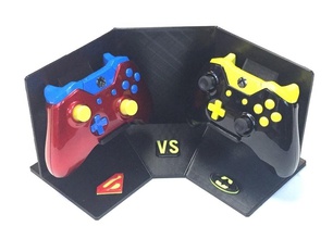 batman superman xbox display stand pinshape disegno 3d v progettazione concorso 3d print model - Mito3D