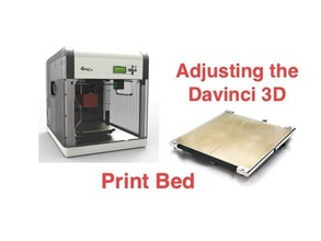 test print adjusting davinci 10 heated bed pinshape 3d-design 3d print model - Mito3D