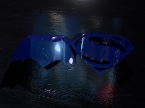 batman vs superman escolha pinshape v design contest logo3d logotipo 3d print model - Mito3D