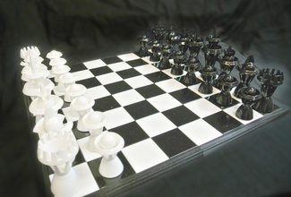 16x16 inch chessboard pinshape 3d-design 3d print model - Mito3D