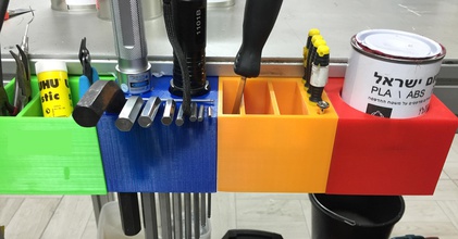 Werkzeug box Aluminium rail profile pinshape tool 3d print model - Mito3D