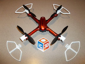 jjrc h11d clique rápido removível prop guardas pinshape guarda quadcopter 3d print model - Mito3D