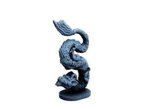 rivière dragon 18mm échelle pinshape Conception 3d 3d print model - Mito3D