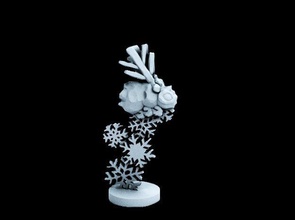snow bee 18mm scale pinshape 3d-design 3d print model - Mito3D