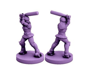 omniderby girl 18mm scale pinshape 3d-design 3d print model - Mito3D