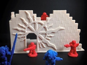 cosmopolis ruins preview 18mm scale pinshape 3d-design 3d print model - Mito3D