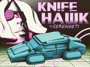 serengeti knifehawk 80's hovercar 18mm scale pinshape 3d-design 3d print model - Mito3D