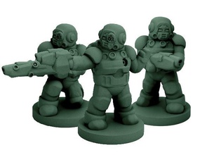 modular mercenary trooper kit 18mm scale pinshape 3d-design 3d print model - Mito3D