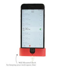 iphone 6 6s 6+ Wand dock pinshape 3d design 3d print model - Mito3D