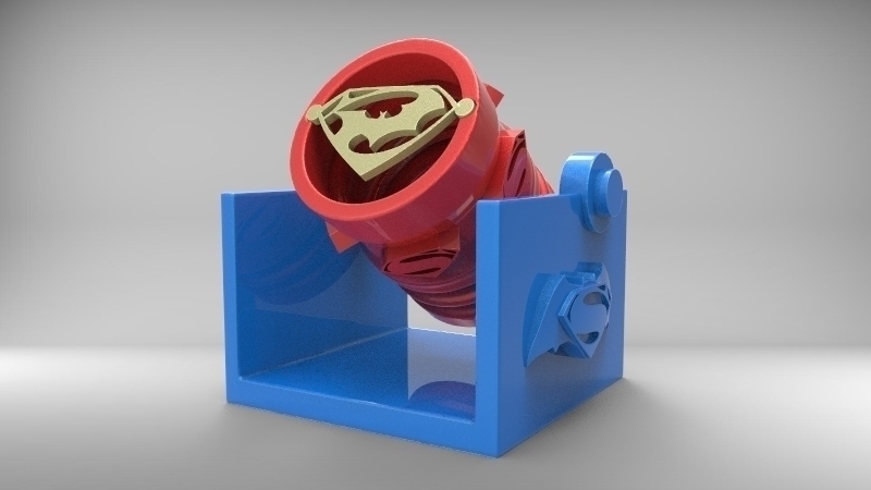 bvs spotlight 2 segnali pinshape batman v superman progettazione concorso 3D print model - Mito3D