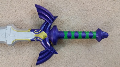 maestro espada tamaño leyenda zelda pinshape réplica prop cosplay arma cuchilla 3d print model - Mito3D