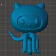 octocat pinshape 3d-design 3d print model - Mito3D