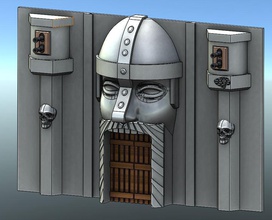 wargame guard kapı pinshape 3d tasarım 3d print model - Mito3D