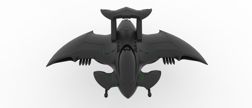 batman avion pinshape superman design concours conception 3d print model - Mito3D