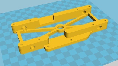 tom tri-track -one peice chassis pinshape 3d-design 3d print model - Mito3D