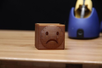 sad face box pinshape 3d-design 3d print model - Mito3D