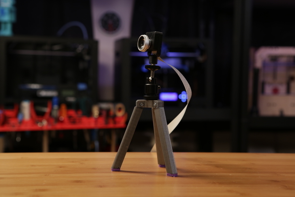 raspberry pi kamera durumda pinshape tripod 3d tasarım 3D print model - Mito3D