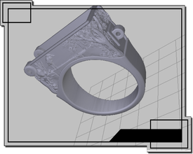 anneau secret pinshape zbrush archicad 3dsmax 3d print model - Mito3D