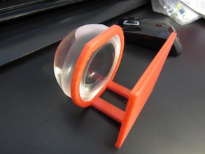 lumidome magnifier holder pinshape 3d-design 3d print model - Mito3D