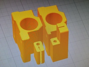 wanhao duplicator i3 adjustable block attachment pinshape 3d-design 3d print model - Mito3D