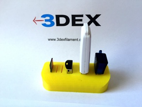 fácil impressão usb sd titular pinshape filamento caso stick 3dex poupança espaço cartão card 3d print model - Mito3D