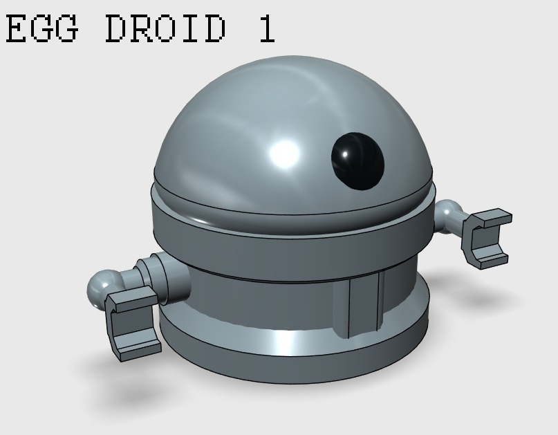 droid 1 pinshape 3d design 3D print model - Mito3D