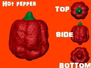 hot pepper pinshape 3d-design 3d print model - Mito3D