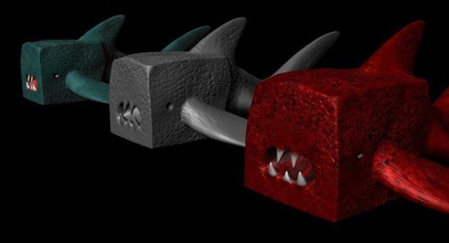 cube fish pinshape 3d-design 3d print model - Mito3D